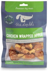 DOG TREATS CHICKEN WRAPPED APPLE 100g